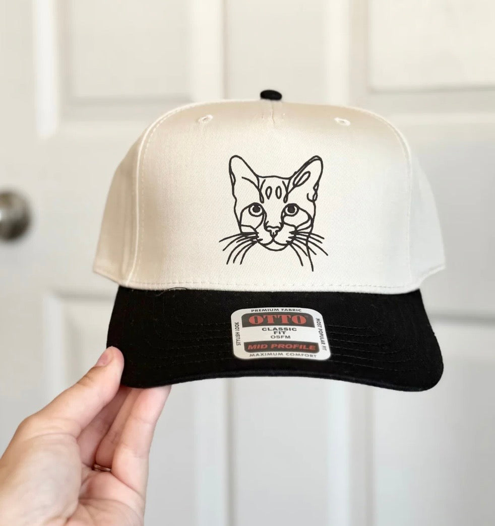 Embroidered Cat Breed Hat