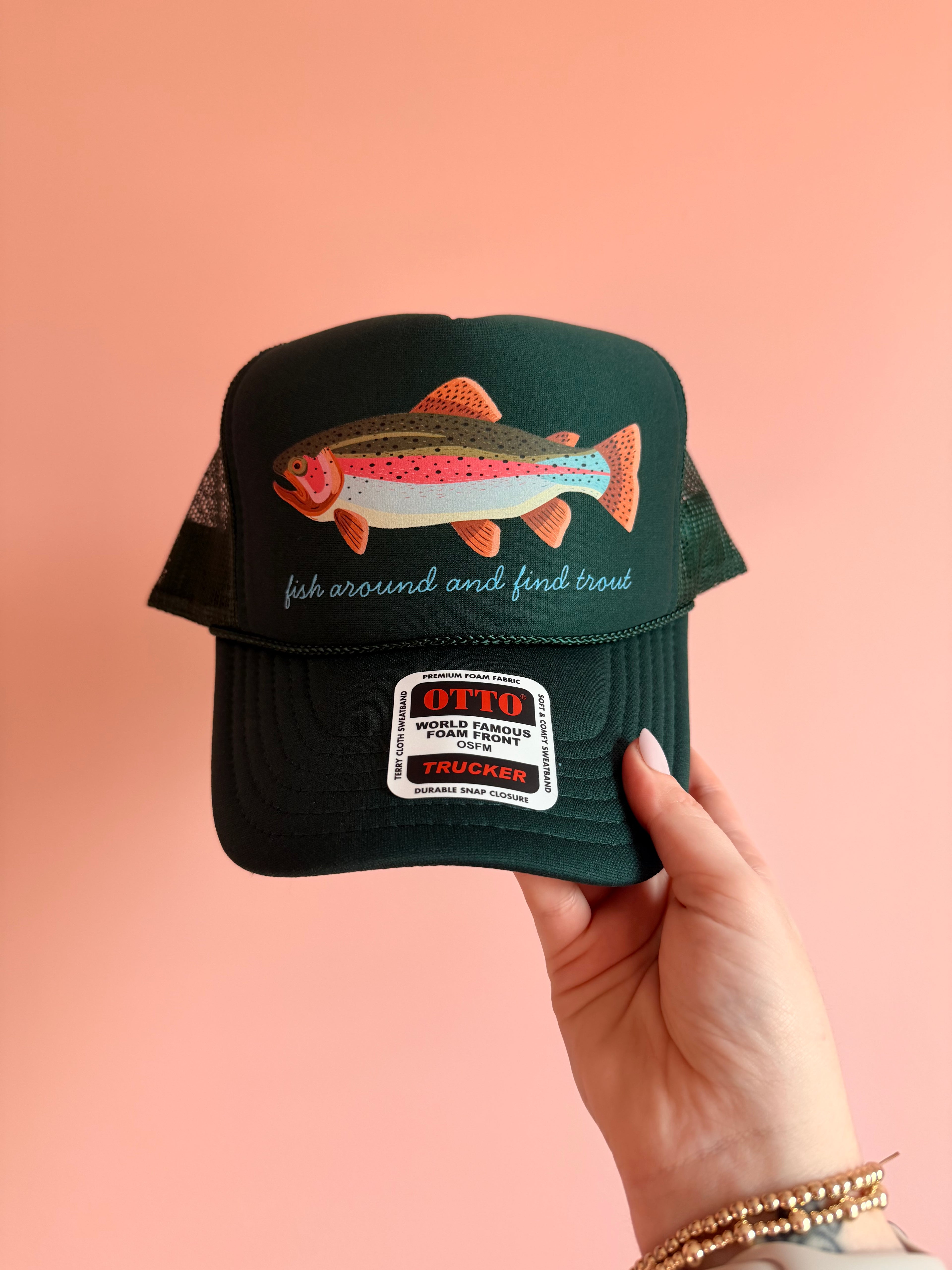 Fish Around Trucker Hat
