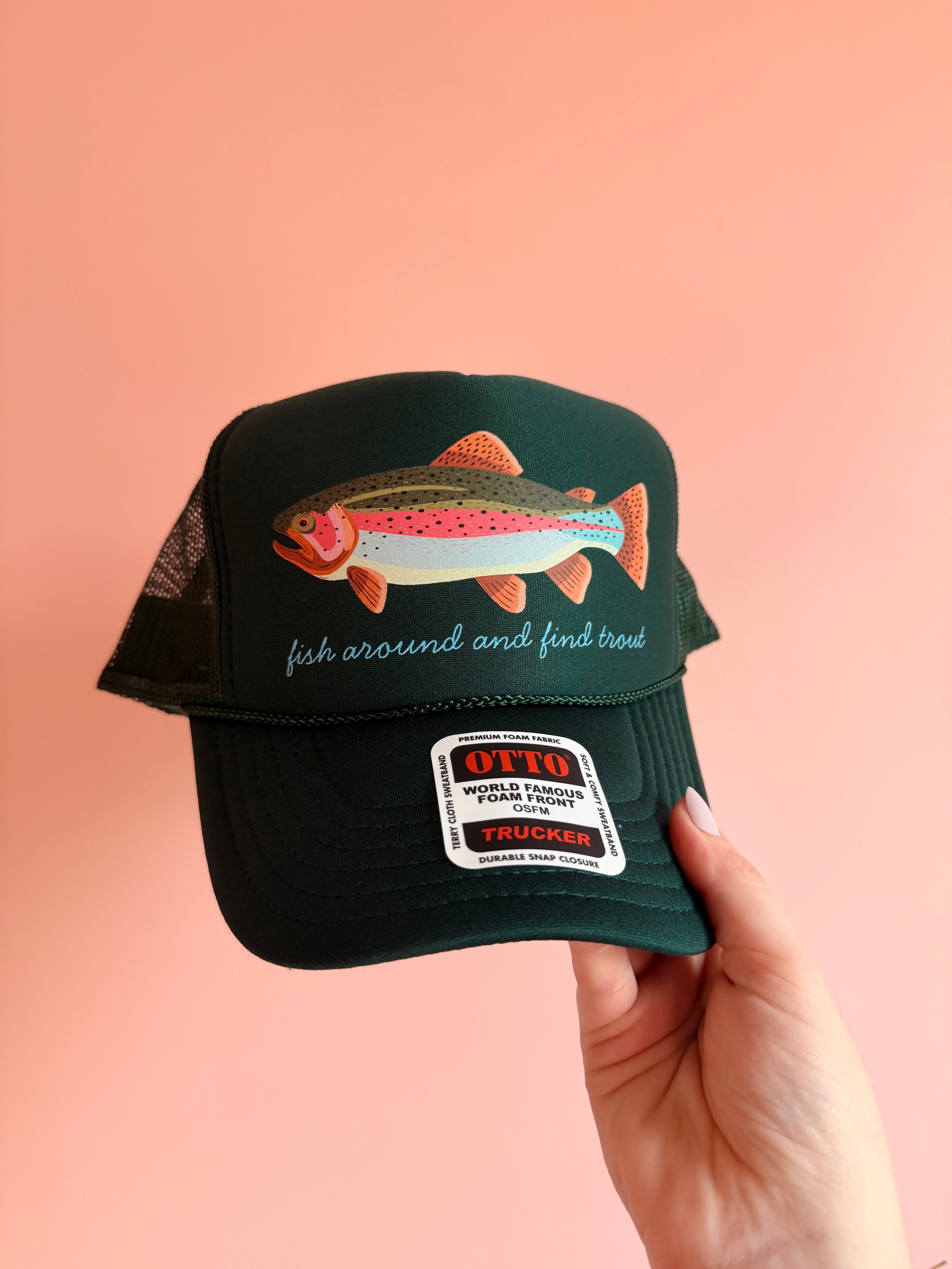 Fish Around Trucker Hat
