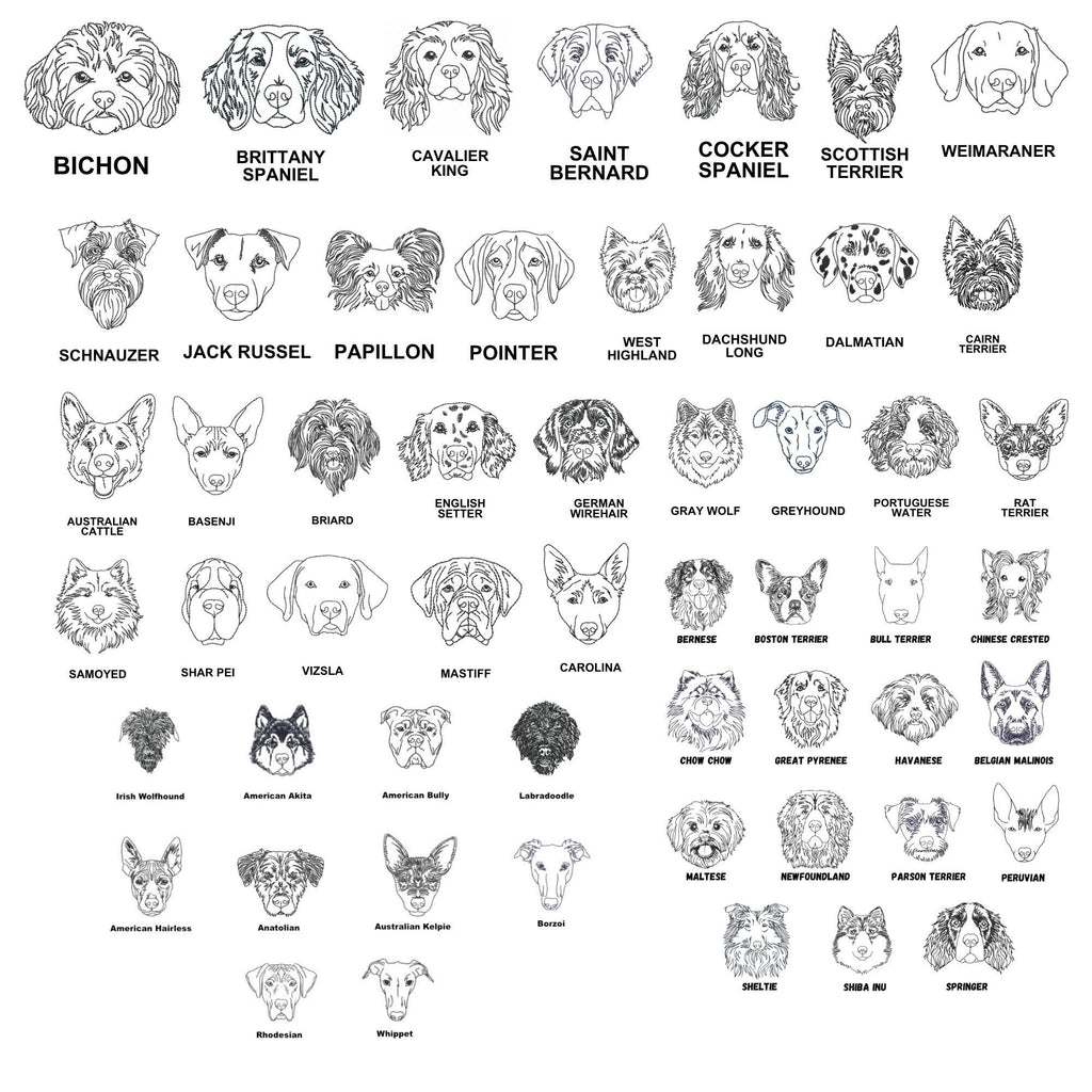 Embroidered Dog Breed Hat