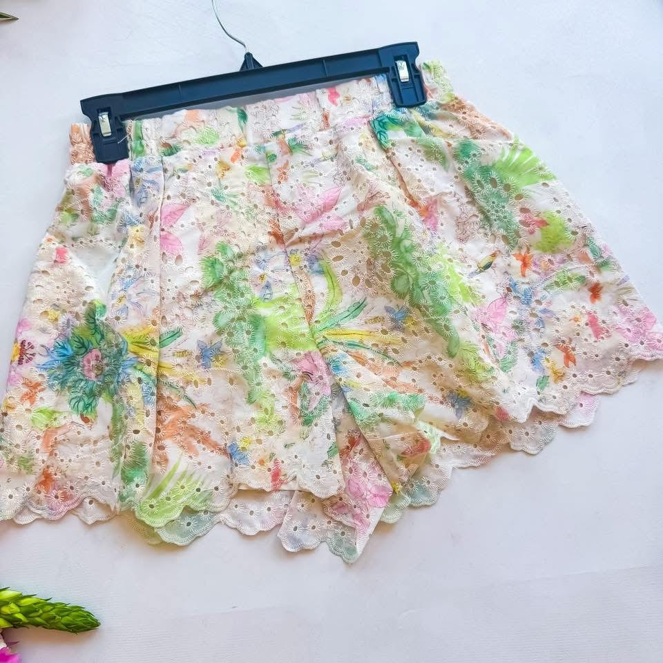 Lace Garden Party Shorts SMALL